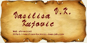 Vasilisa Kujović vizit kartica